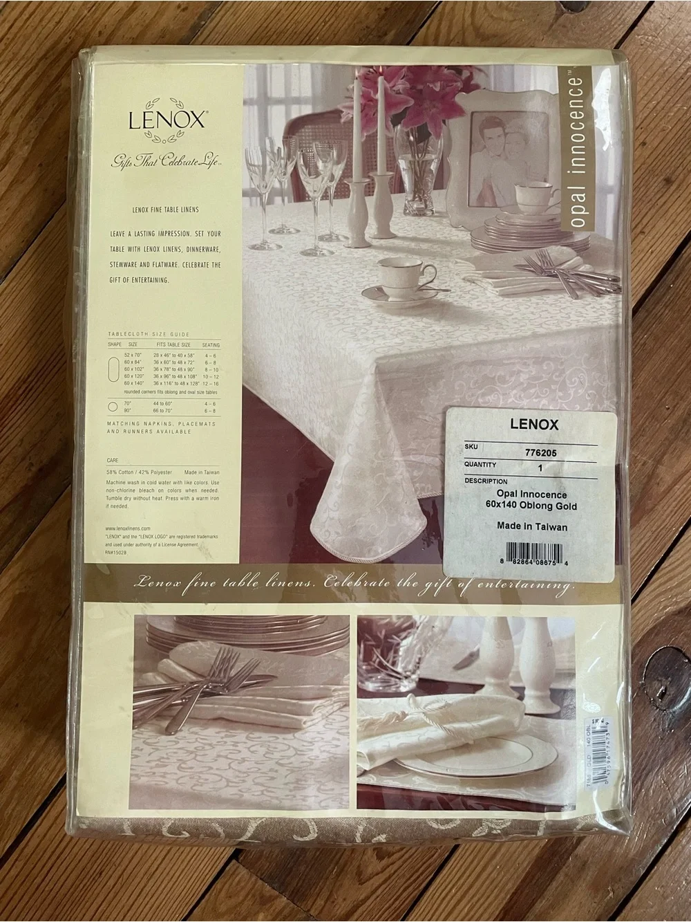 Lenox Opal Innocence Oblong  Tablecloth